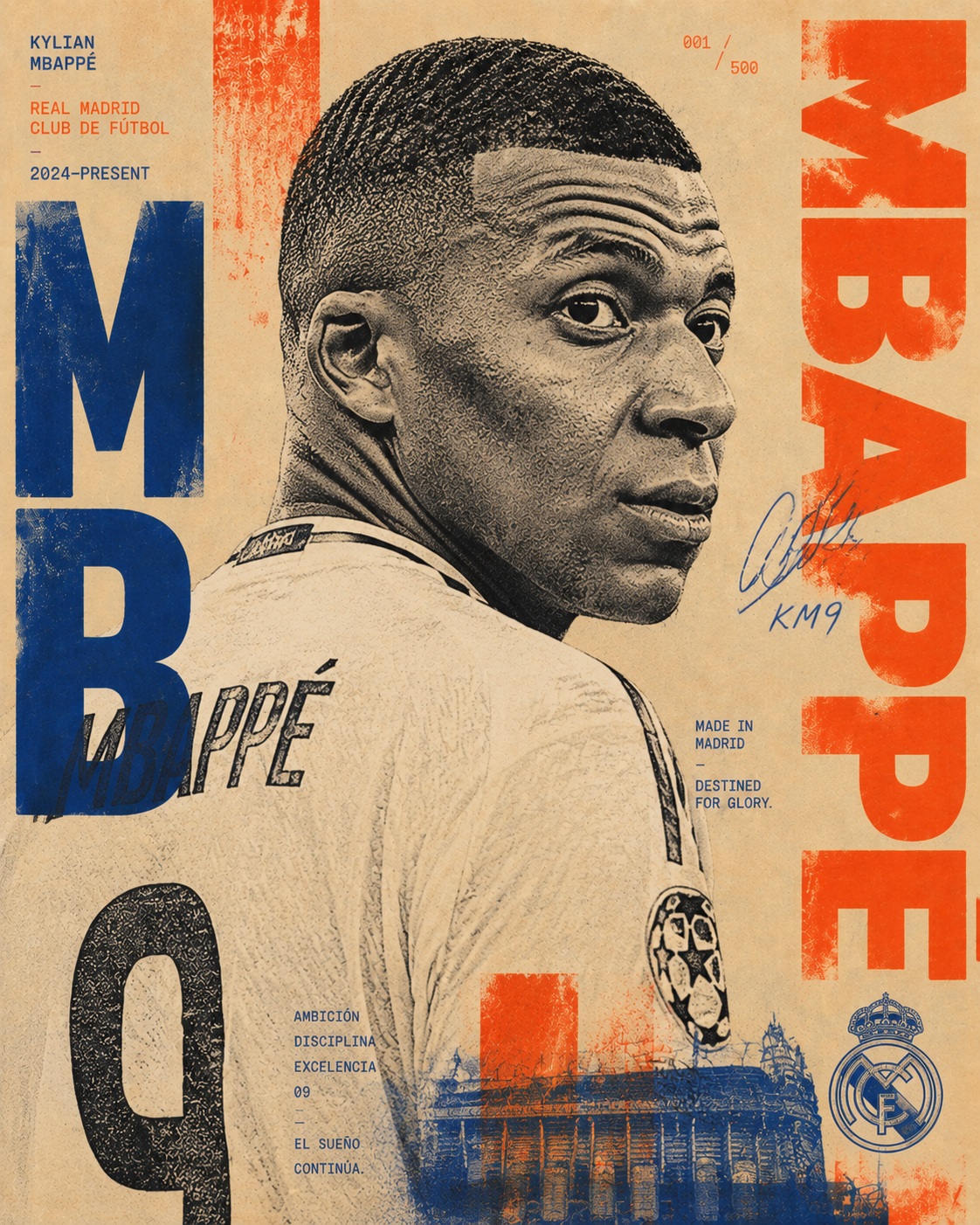 Collectible Risograph Football Poster output 3