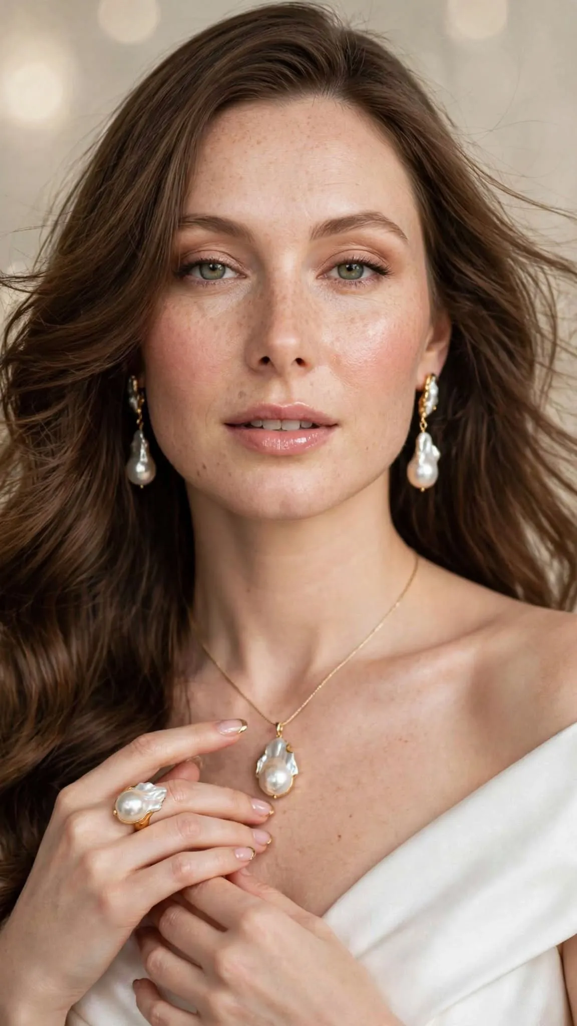 Luxury Baroque Pearl Jewelry Portrait output 5