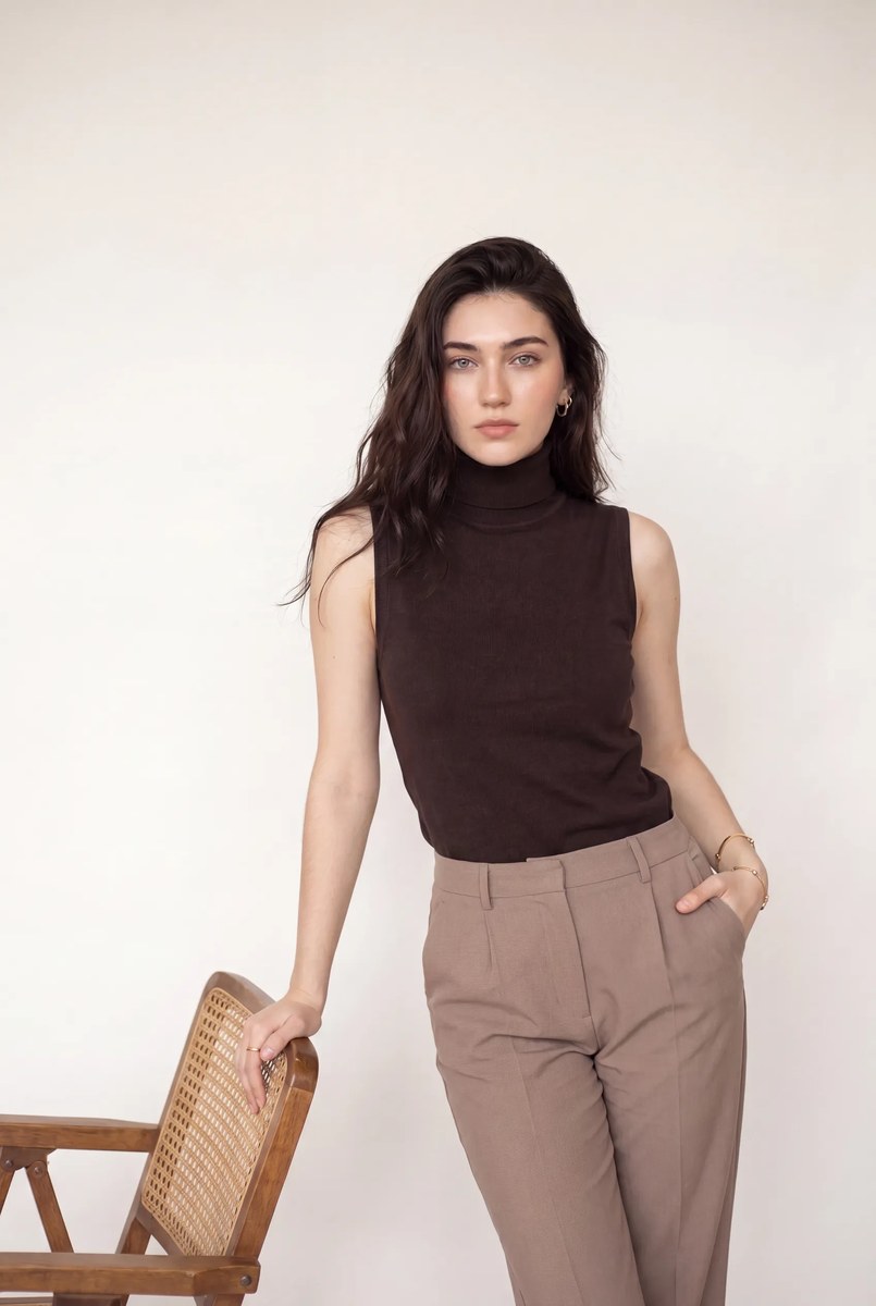 Quiet-Luxury Studio Fashion Portrait output 3