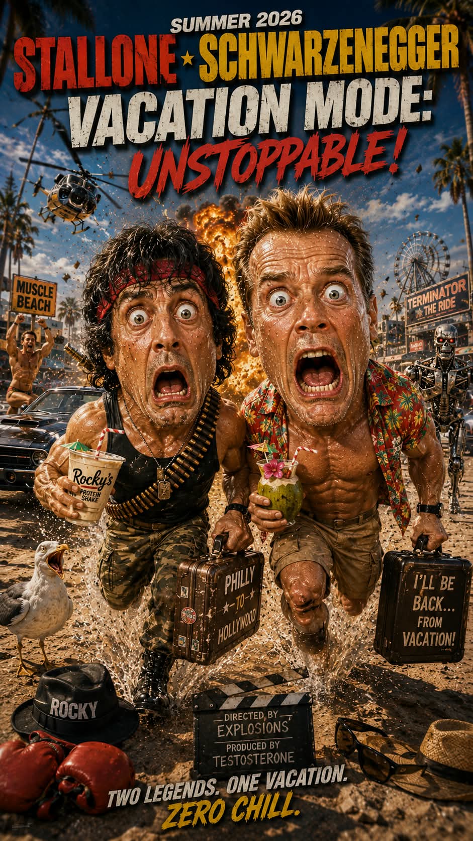 Chaotic 3D Action Blockbuster Poster output 20