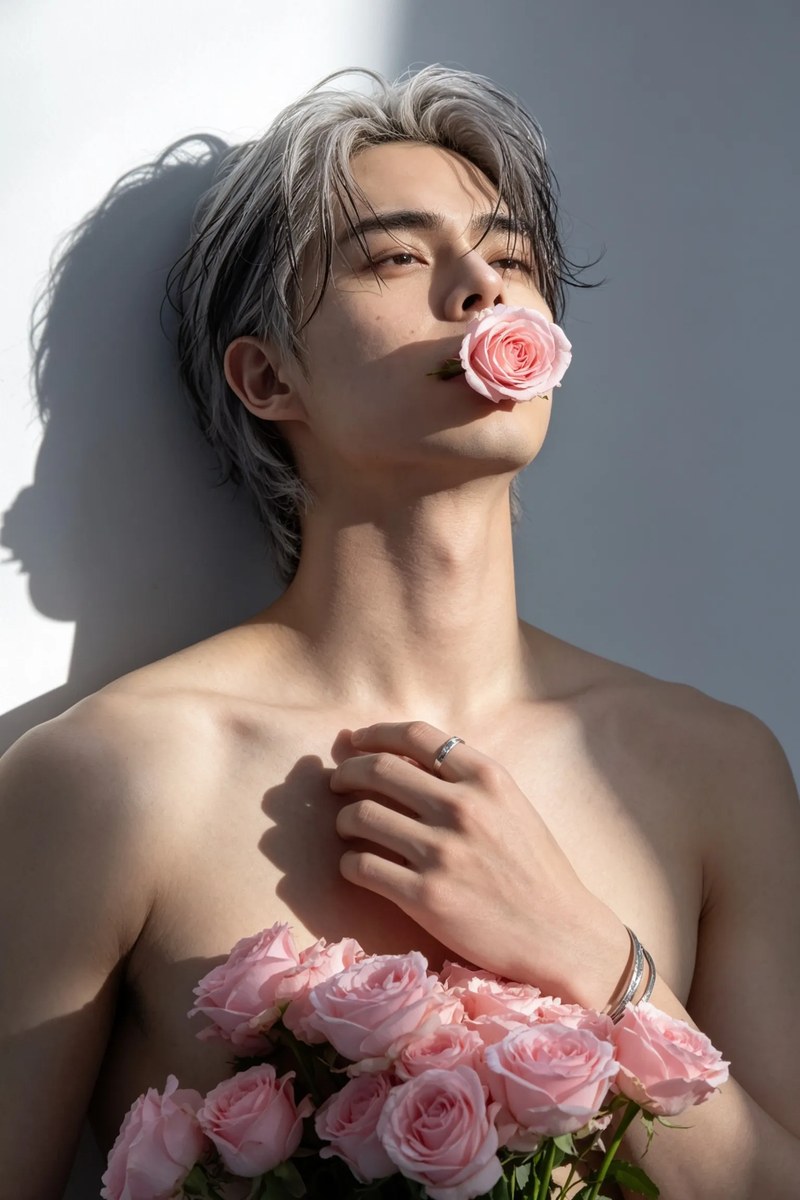Wild Side: Sunlit Rose Editorial Portrait output 4