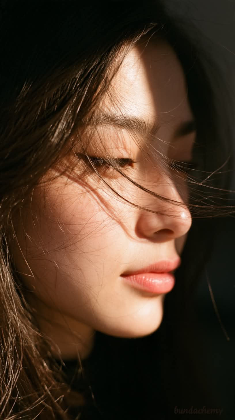 Wistful Sunlit Editorial Portrait output 2