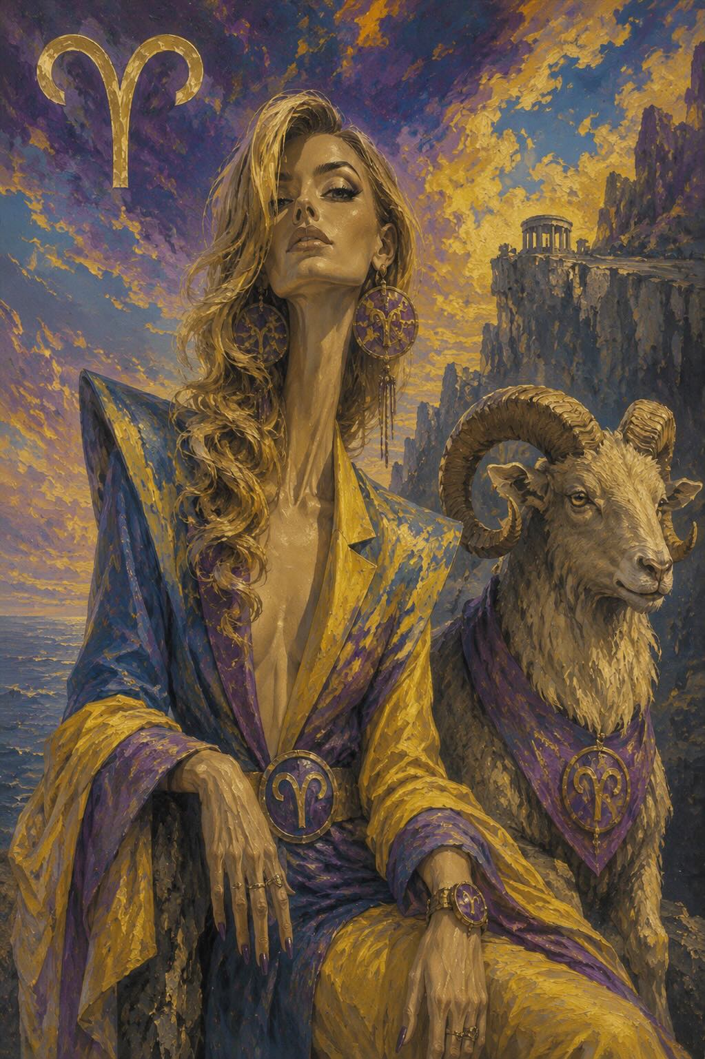Surreal Mid-Century Zodiac Portrait output 4