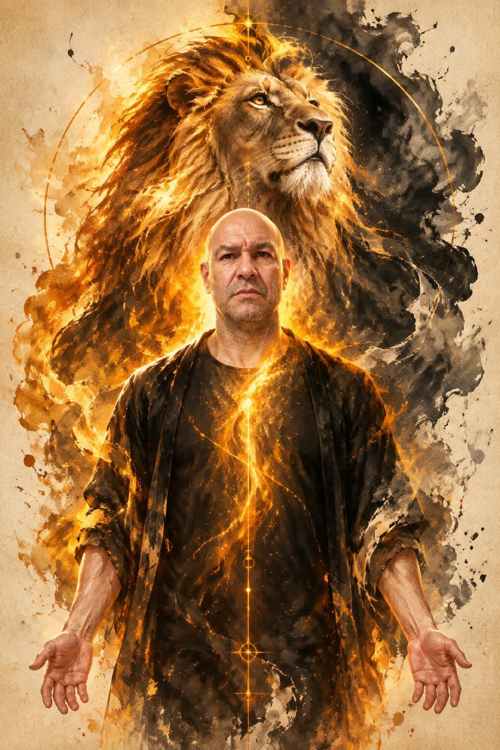Fine-Art Fantasy Portrait with an Elemental Animal