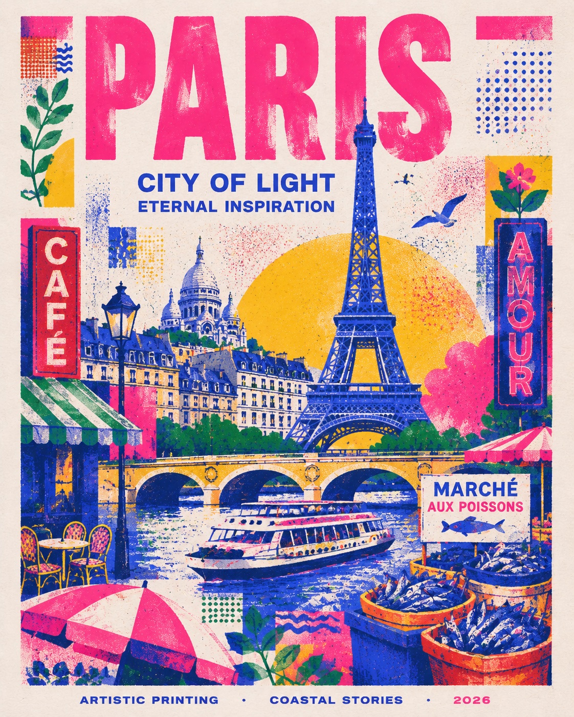 Risographic Travel Poster output 3