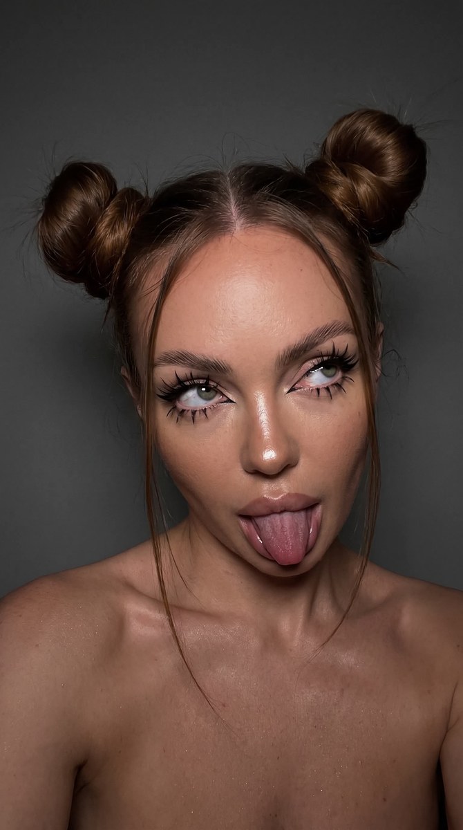 Dark, Playful Close-Up Selfie output 2
