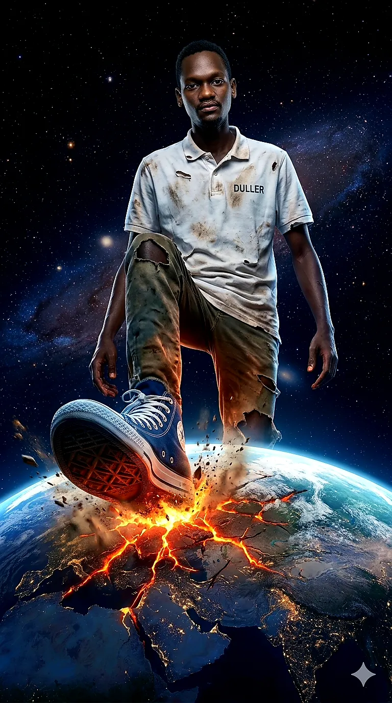 Giant Man Crushing Earth output 2