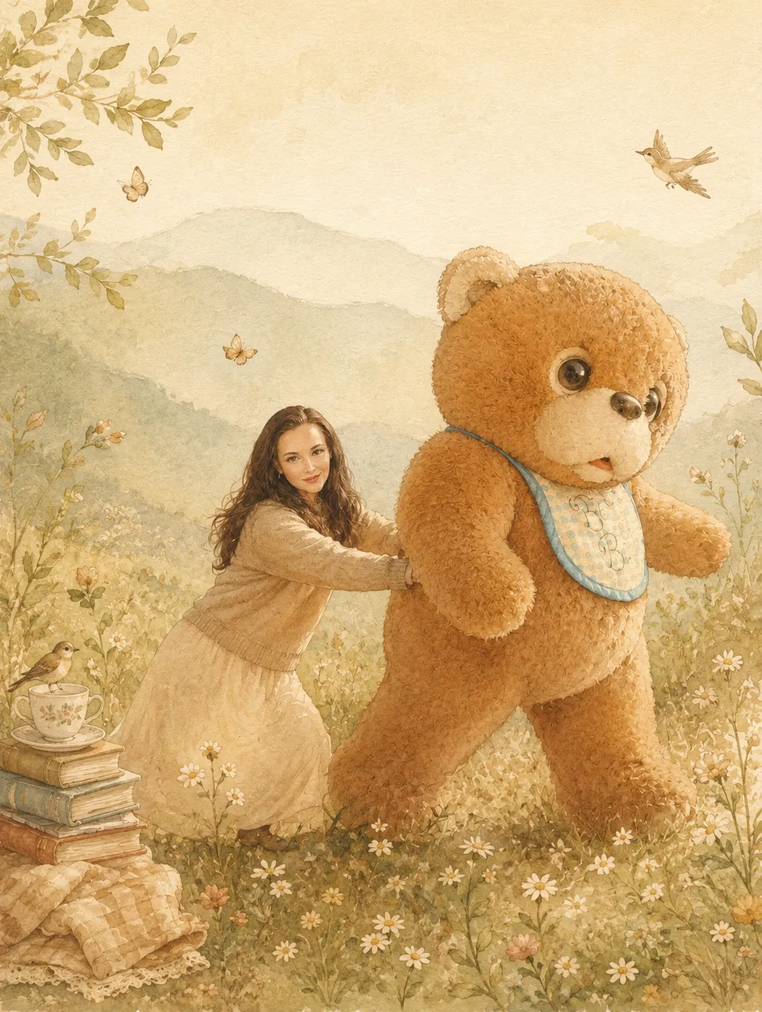 Whispering Storybook Morning Illustration output 7