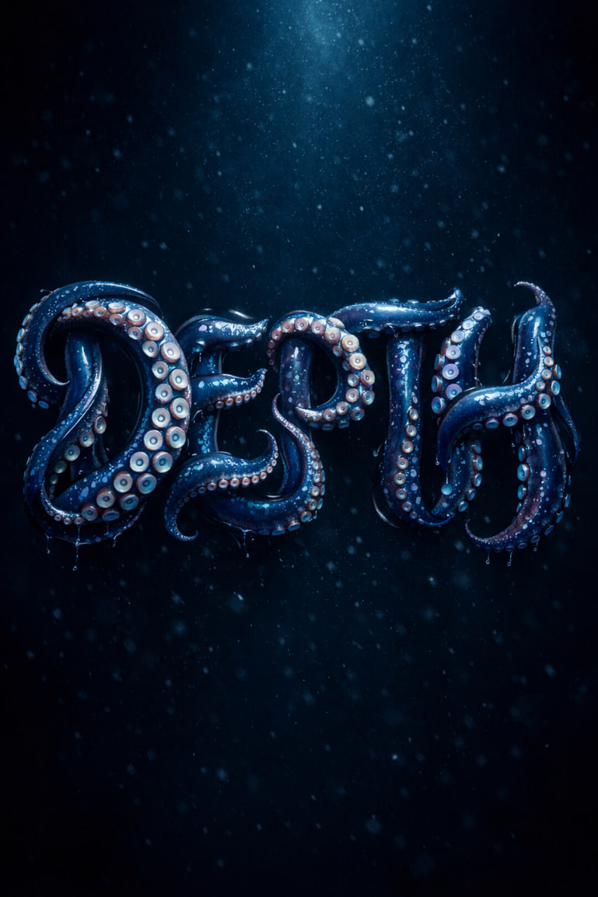 Octopus Tentacle Typography