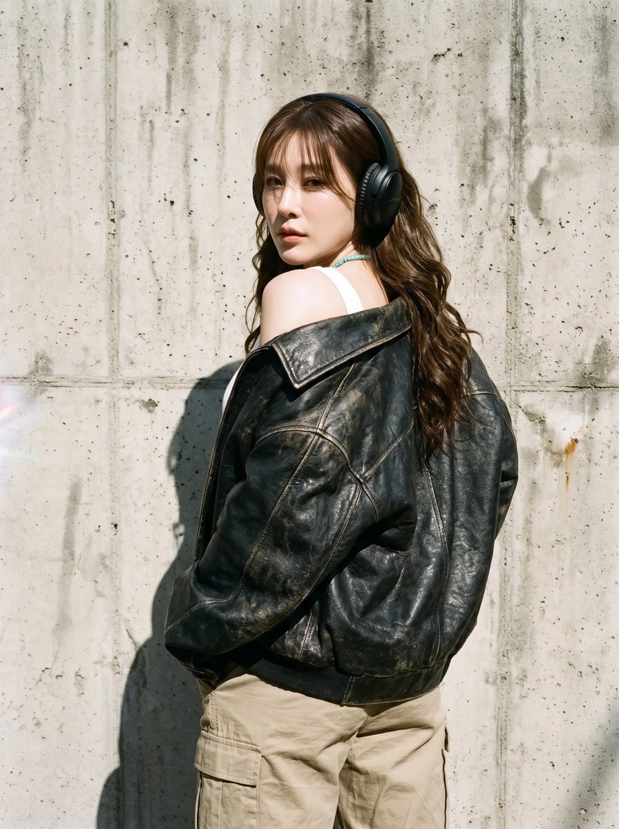 Edgy Streetwear Editorial Portrait output 3