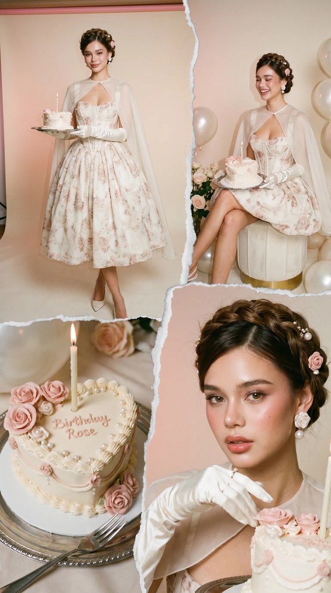 Minimal Satin Birthday Muse Collage output 6