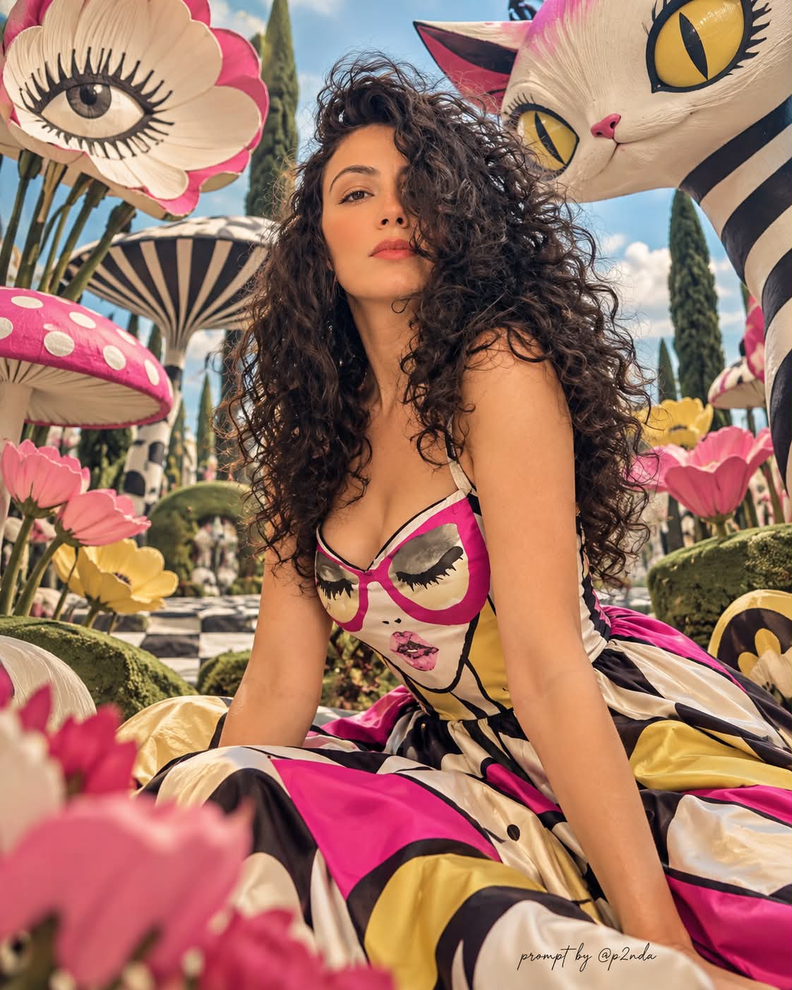 Surreal Botanical Fashion Portrait output 2