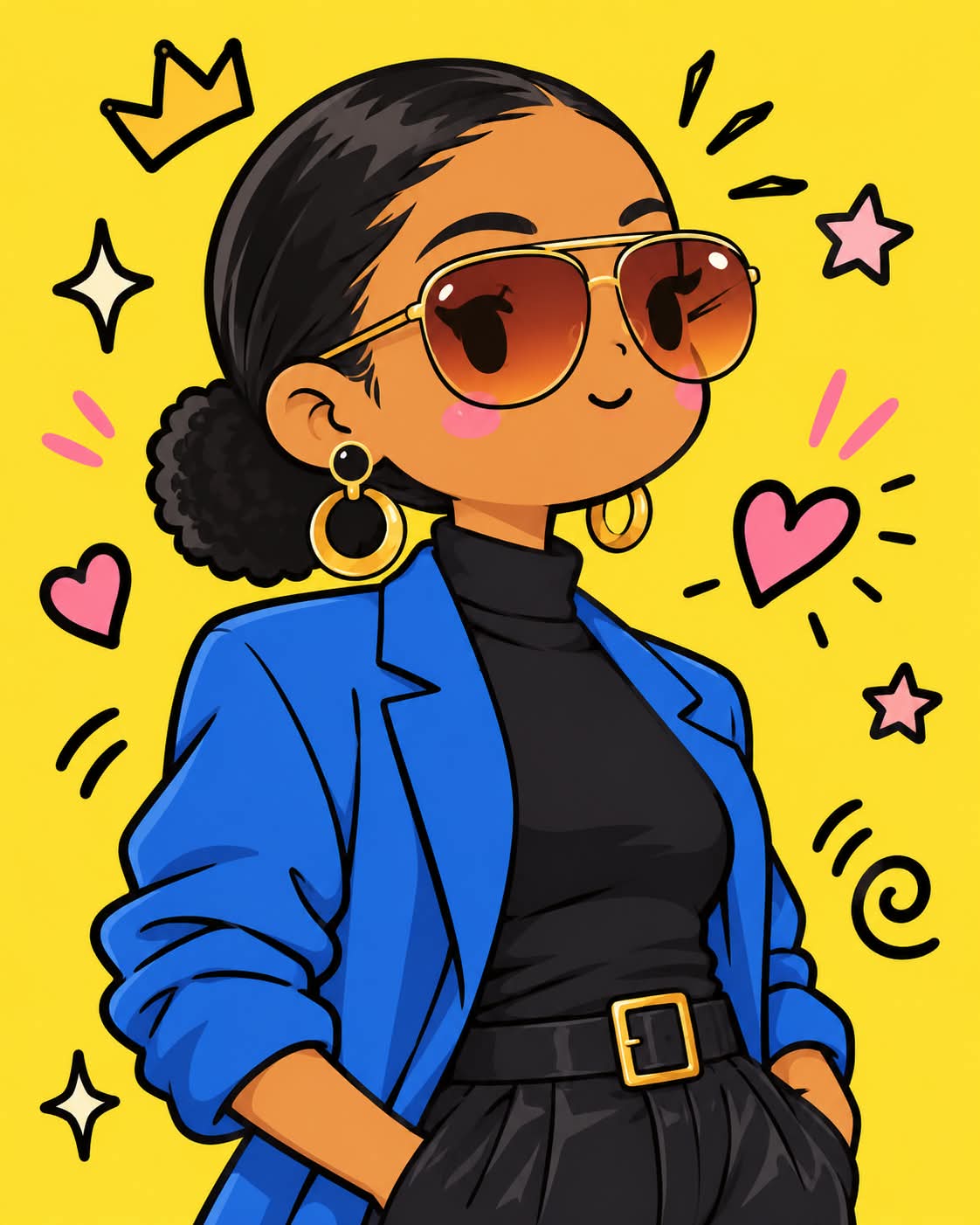 Turn a Photo into a Kawaii Sticker Illustration output 2