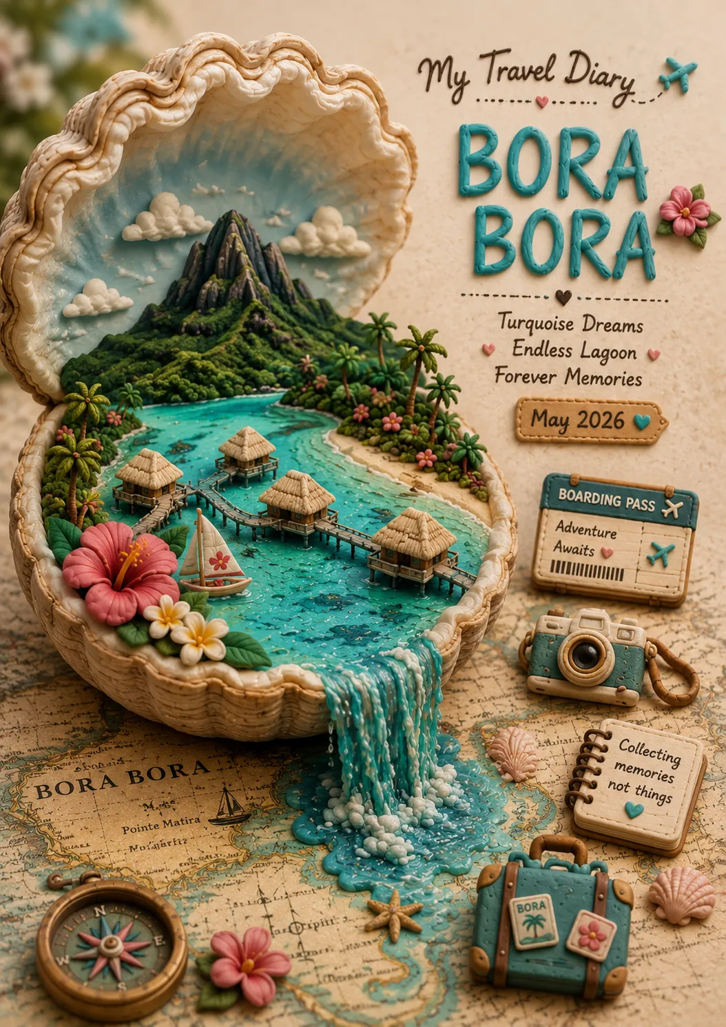 Handcrafted Clay Travel Diorama output 2