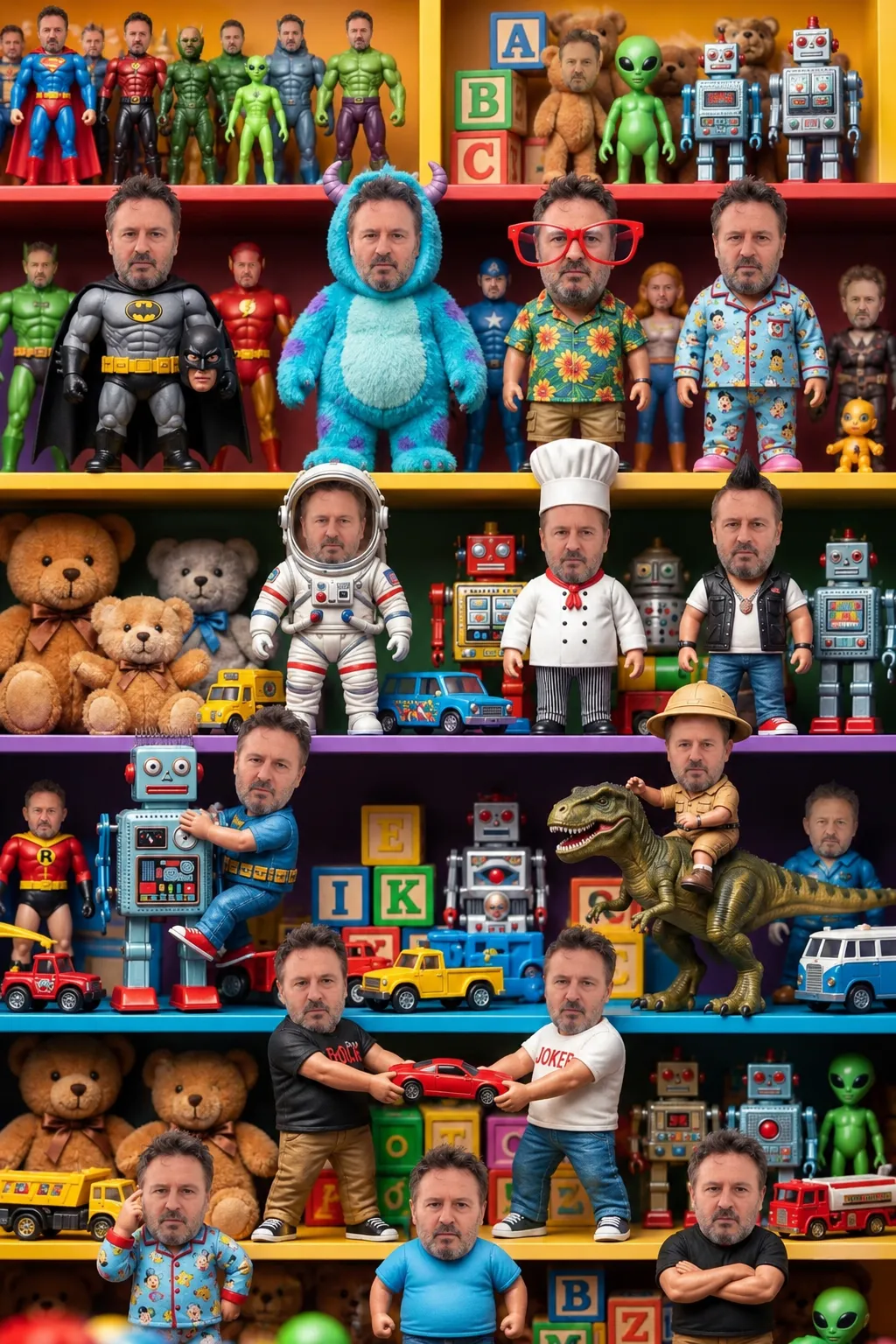 My Face in a Toy Universe