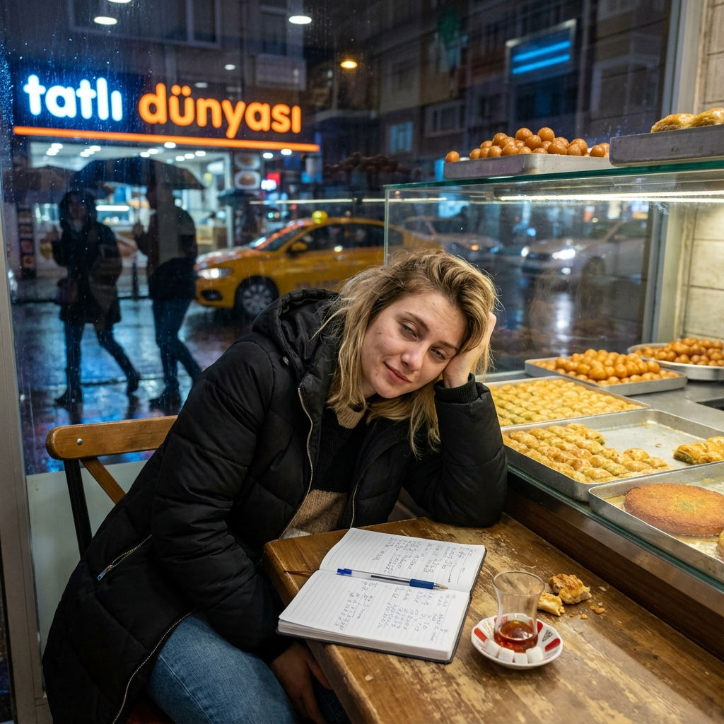 Evening at a Turkish Dessert Shop - A Photographic Story