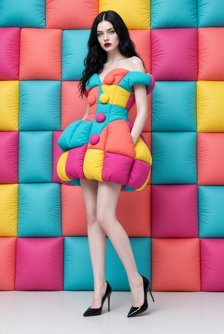 Quilted Couture Fashion Look output 13