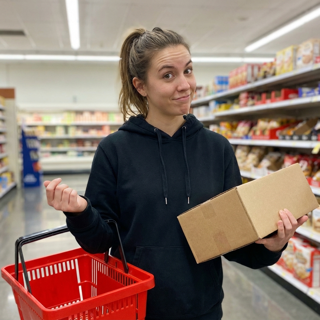 Grocery Aisle (relatable, comedic-candid) output 1