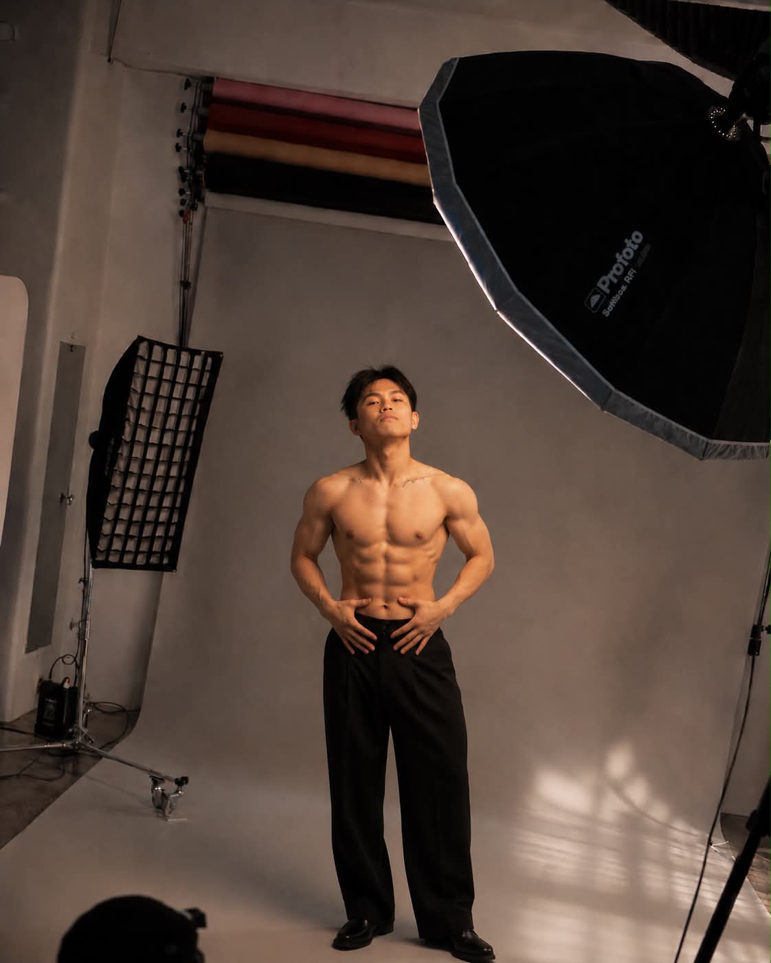 High-Fashion Studio BTS Editorial Portrait output 5