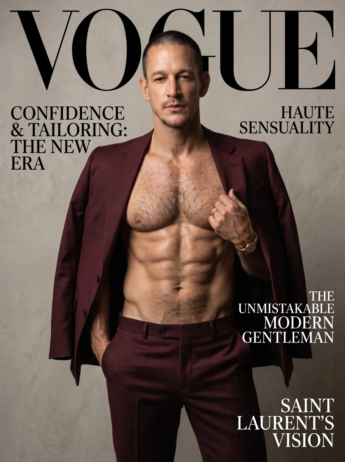 Vogue Paris–Inspired Luxury Fashion Cover Portrait output 3