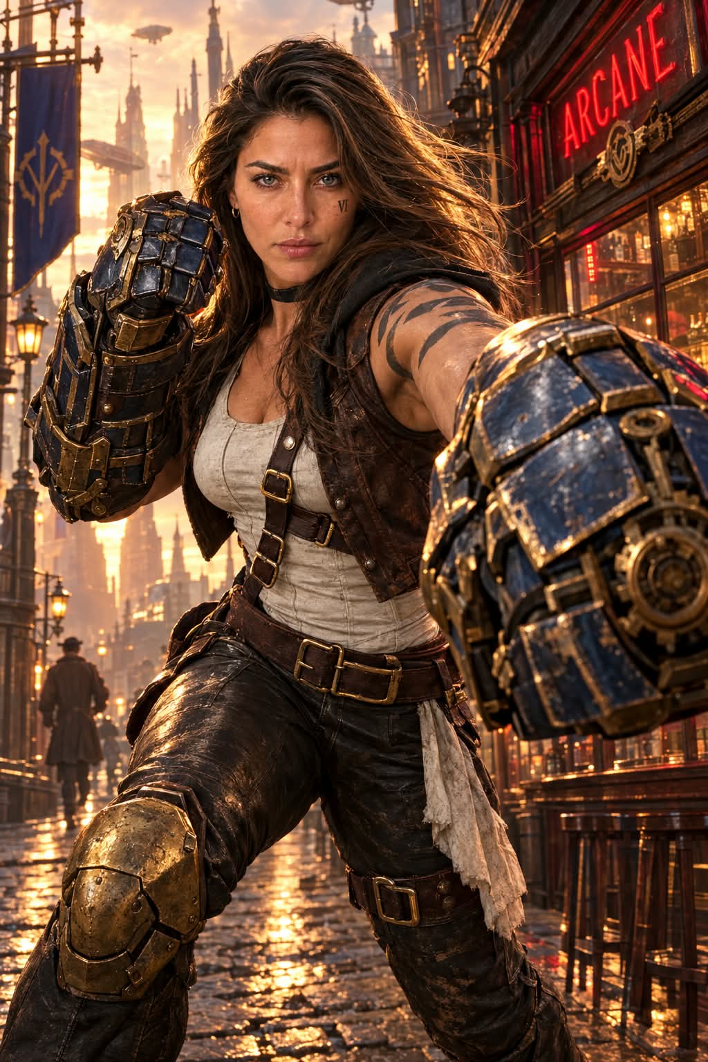 Violet in a Steampunk Street Fight output 2