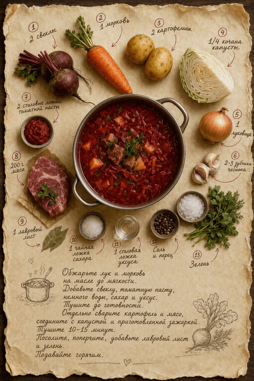 Creating a dish menu on paper output 2