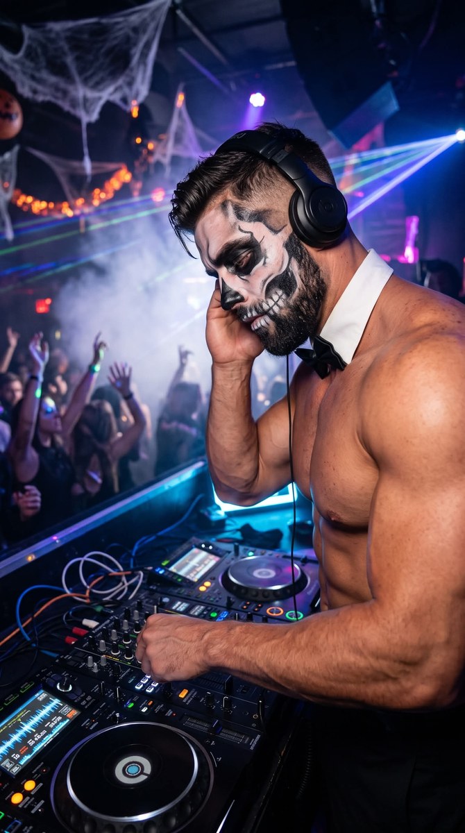 Halloween DJ Portrait