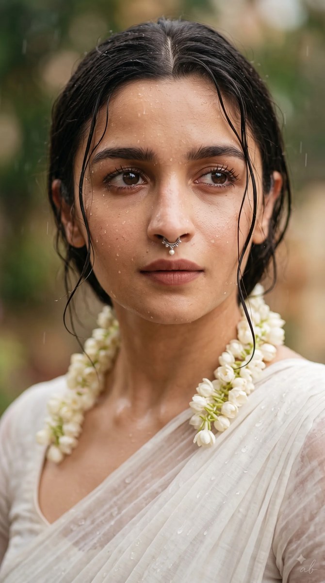 Cinematic South Asian Beauty Editorial Portrait