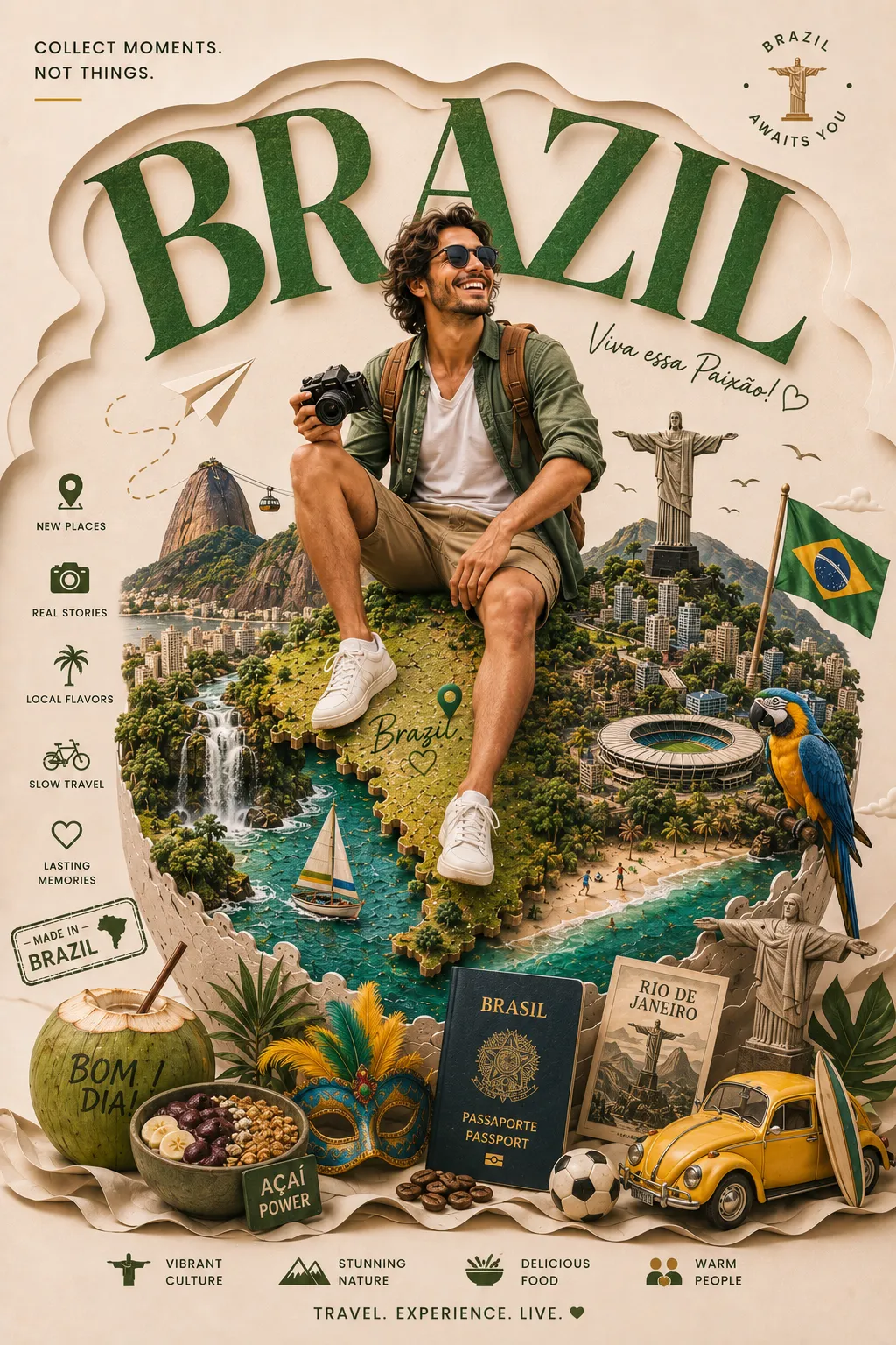 Luxury Miniature-Globe Travel Poster output 2