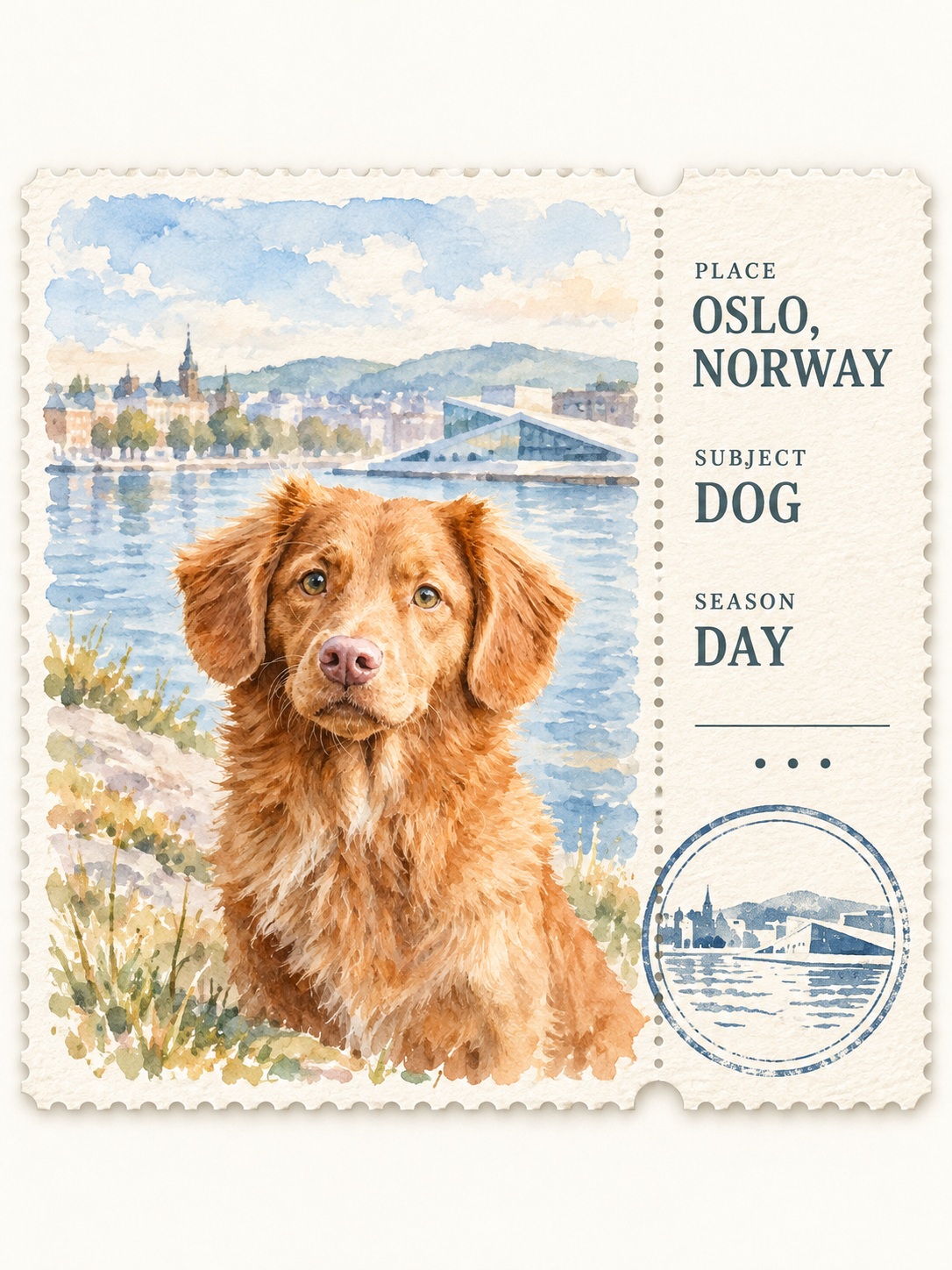 Watercolor Keepsake Ticket from a Photo output 2