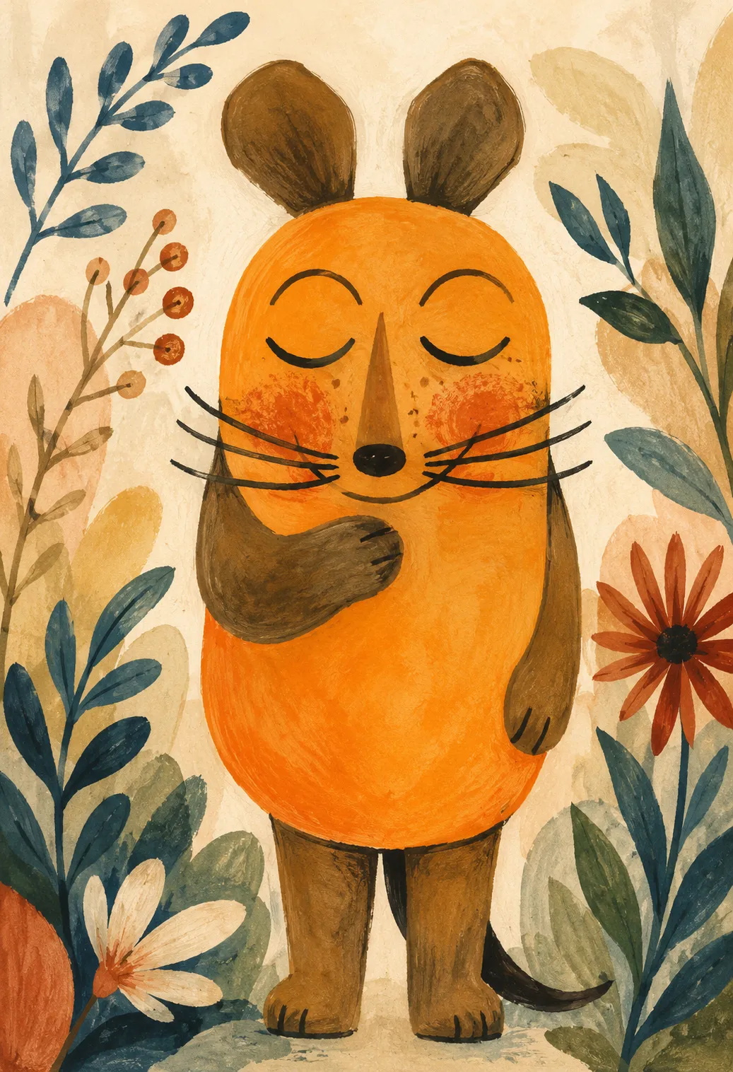 Watercolor and Gouache Folk-Art Style Transfer output 4