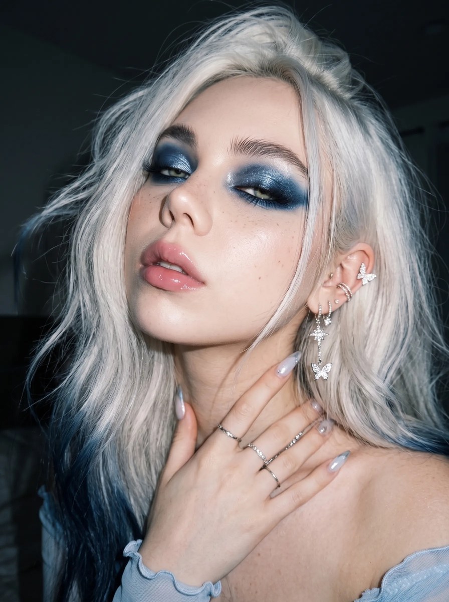 Icy Blue Flash-Fashion Portrait output 5