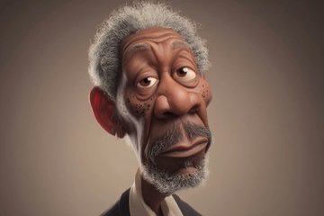Stylized 3D Celebrity Caricature output 2
