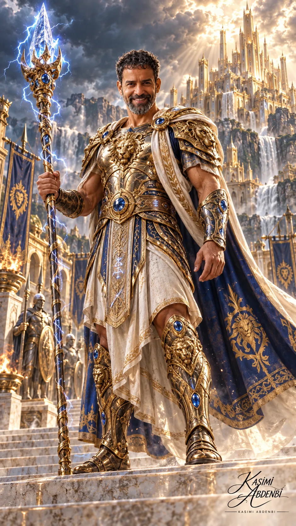 Godlike King Before a Golden Citadel output 1