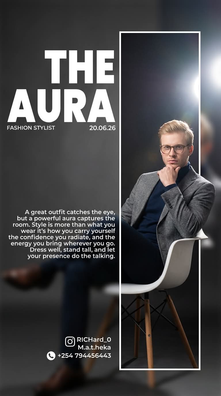 Fashion Stylist Editorial Poster