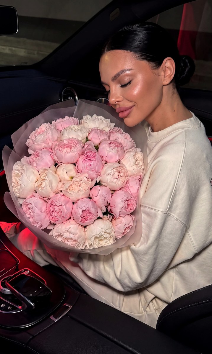 Evening Peony Portrait in a Luxury Car output 2