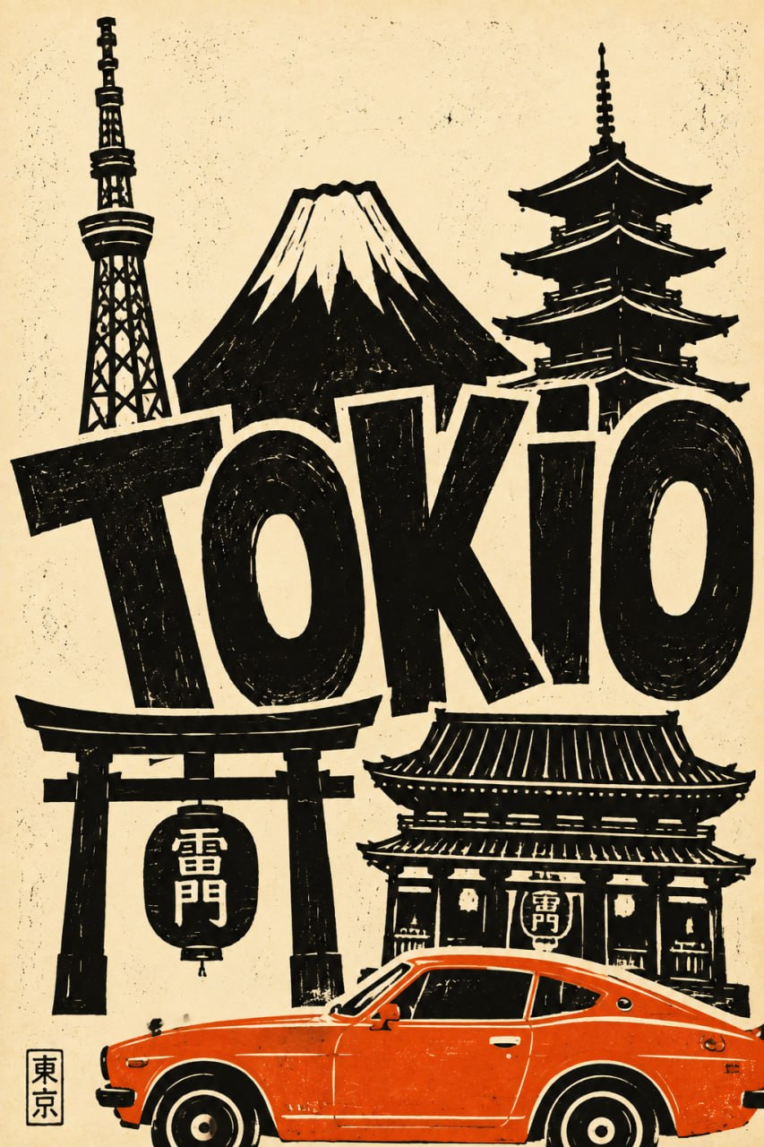 Create a bold tourist poster