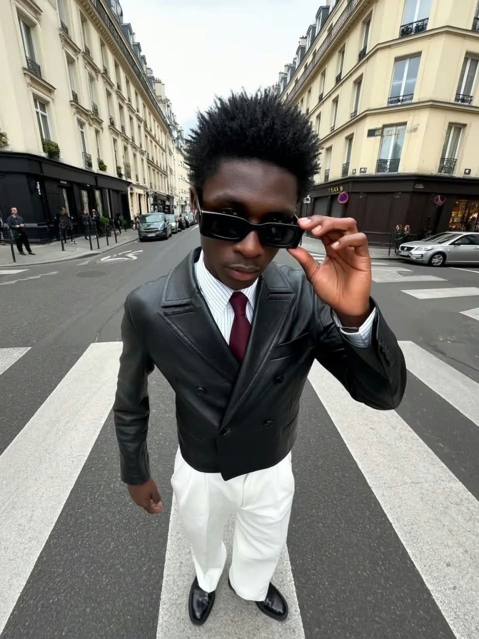 Overhead Fisheye Street-Fashion Portrait output 3