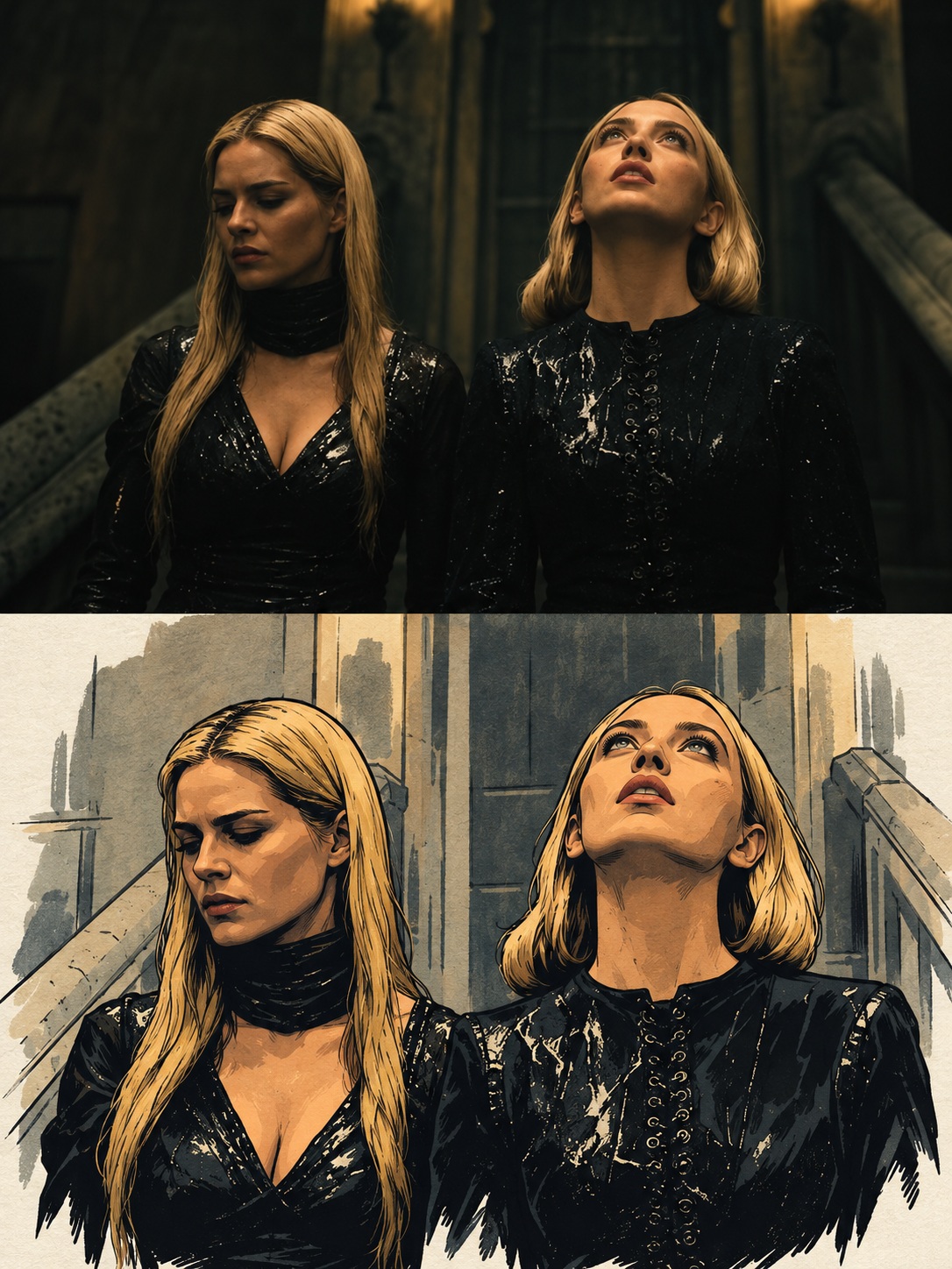 Split Photo and American Urban Comic Transformation output 3