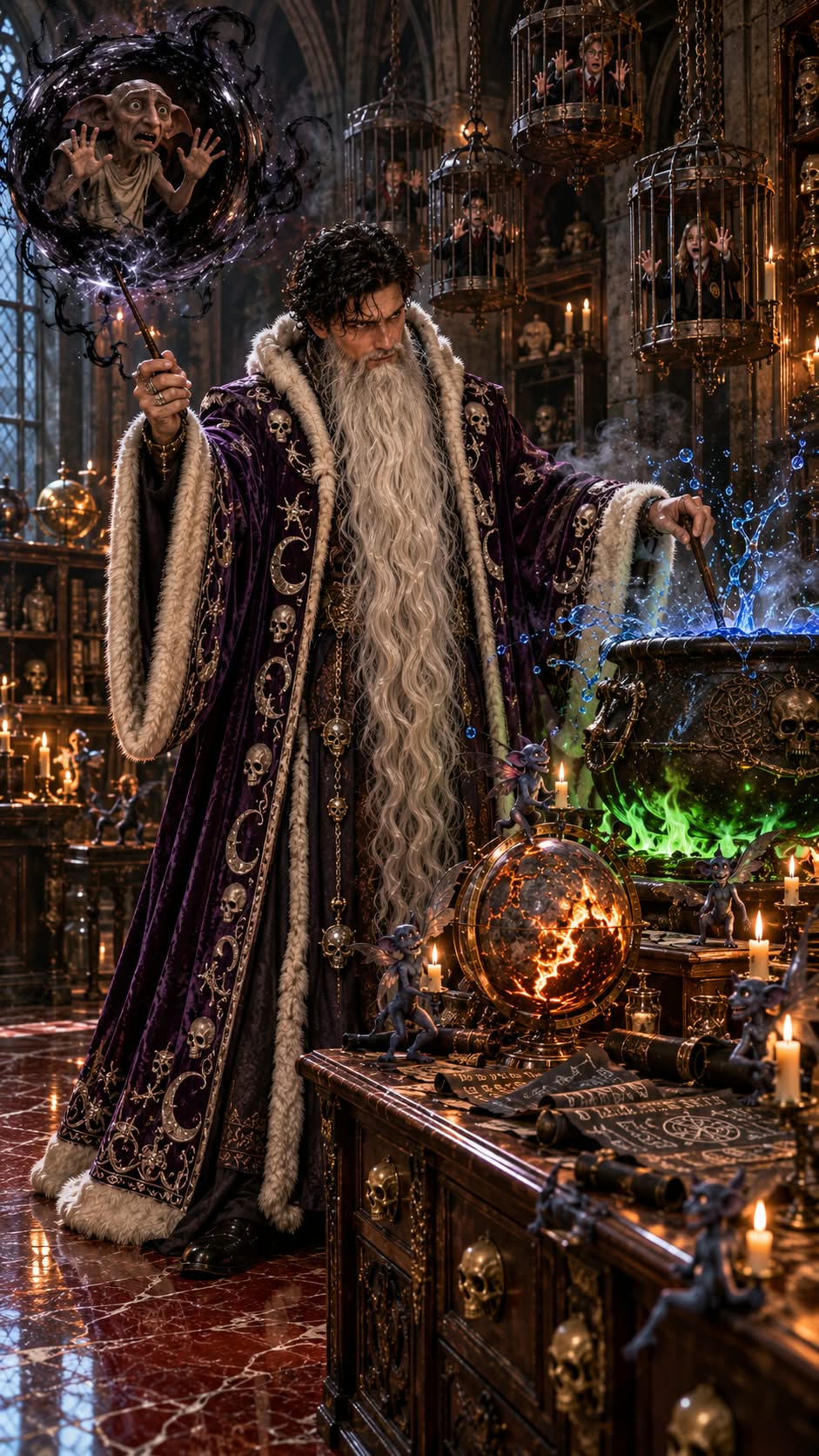Dark Albus Dumbledore 3D Horror Portrait output 2