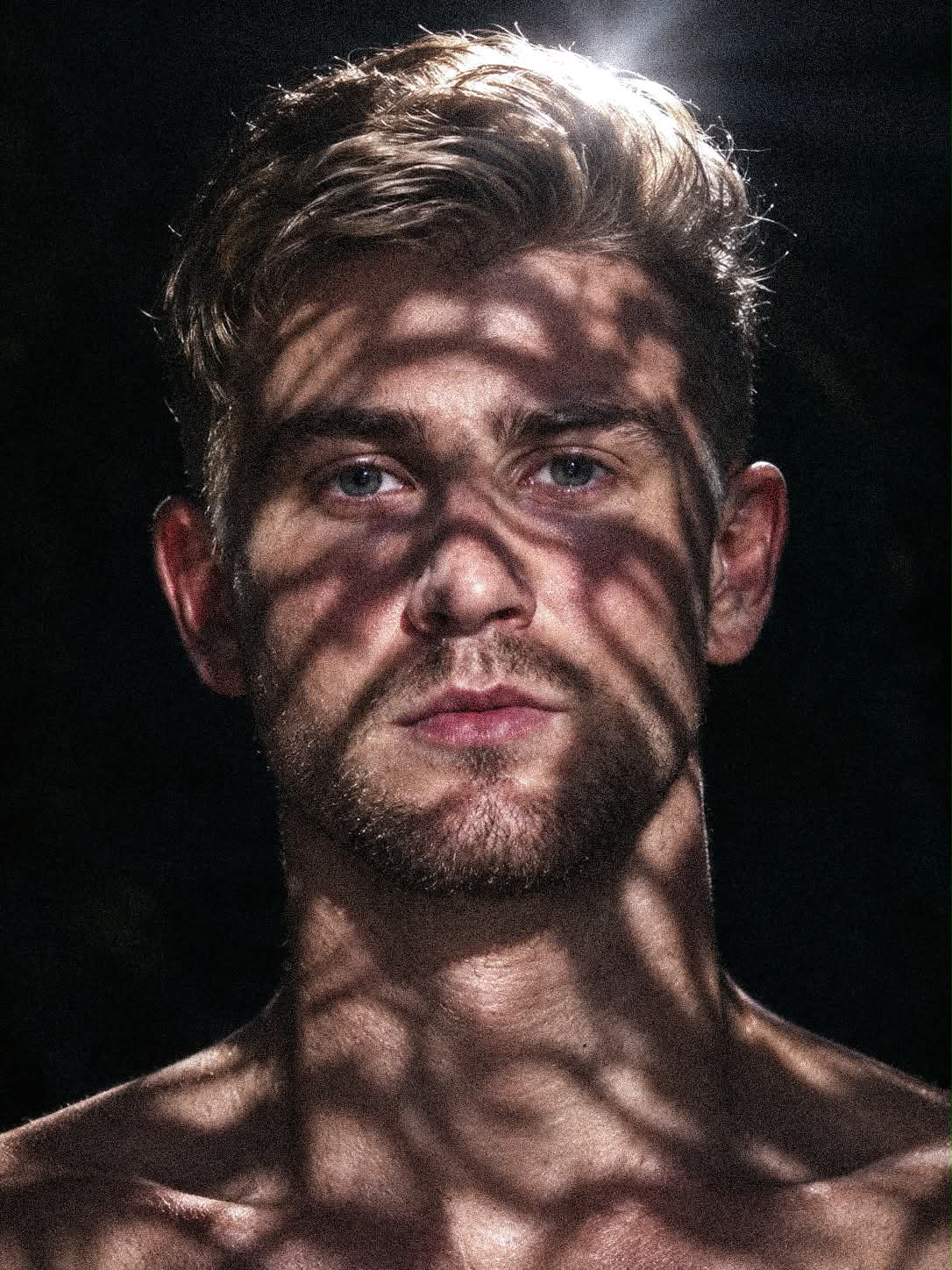 Cinematic Portrait with Organic Leaf Shadows output 2