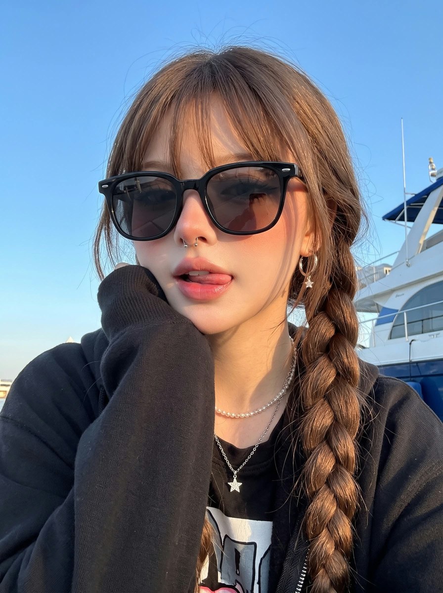 Golden-Hour Yacht-Side Selfie output 2
