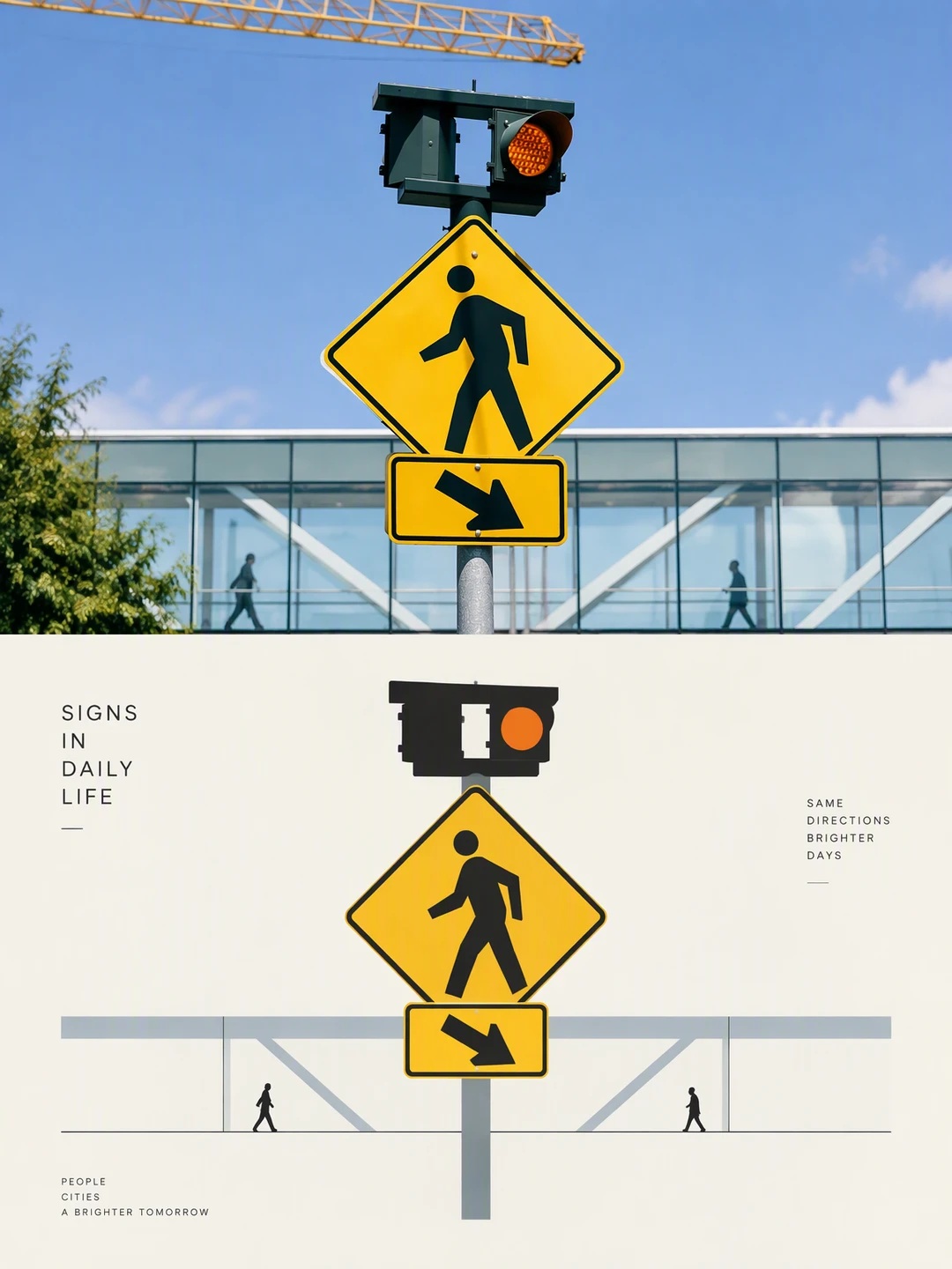 Minimalist Two-Part Editorial Poster output 2
