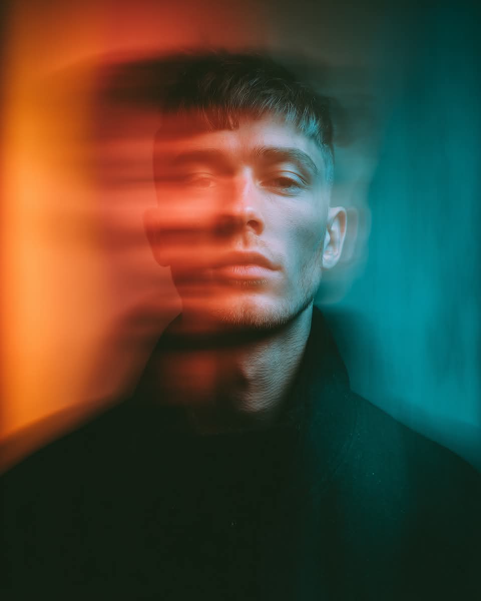 Neon Motion-Blur Streetwear Portrait output 3
