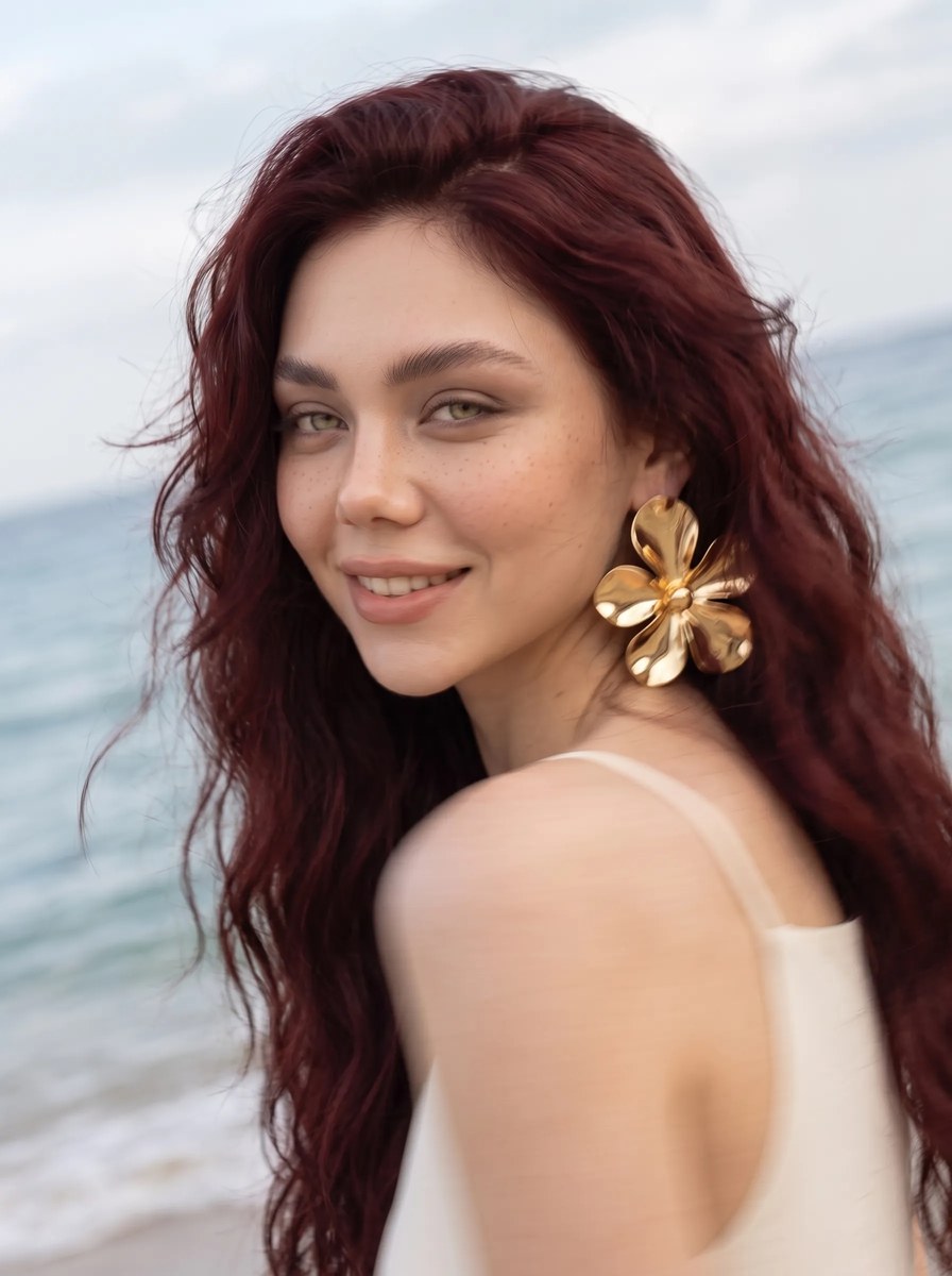 Coastal Luxury Beauty Editorial Portrait output 3
