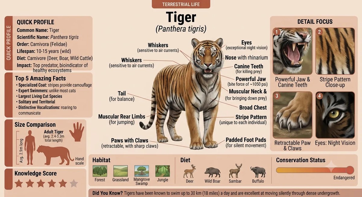 Terrestrial Life Scientific Infographic output 3