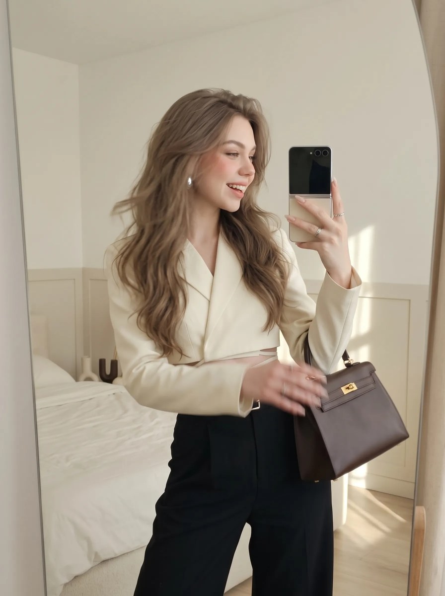 Quiet-Luxury Mirror Selfie output 6