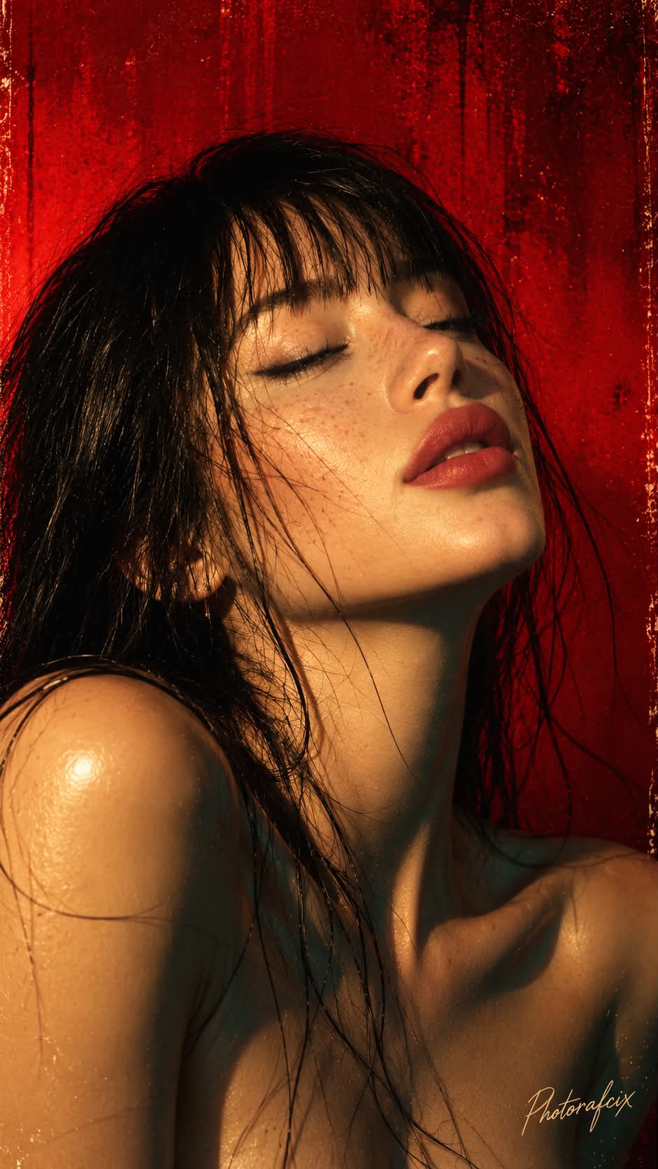 Cinematic Close-Up Editorial Portrait