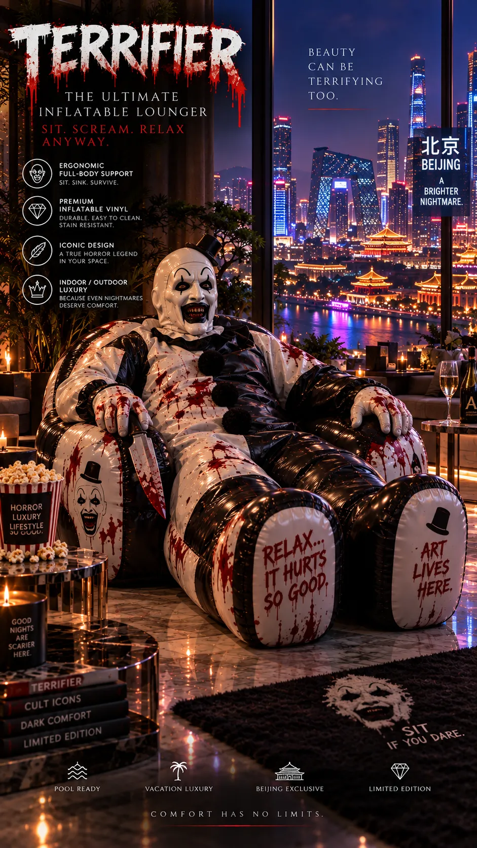 Cinematic Inflatable Chair Product Advertisement output 5