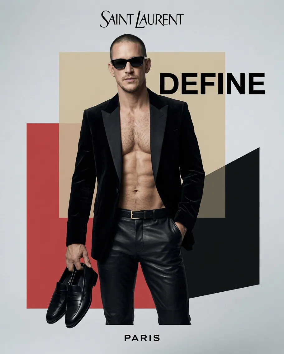 Luxury Fashion Campaign Poster from a Reference Photo output 2